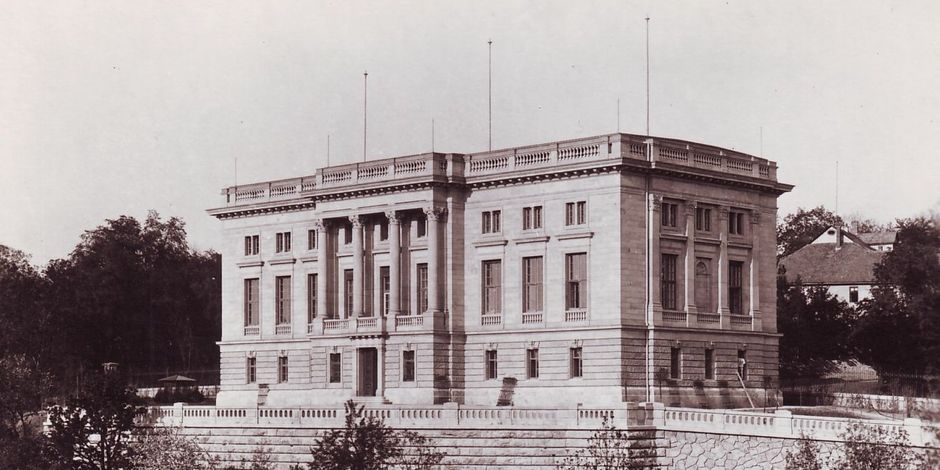 Historische Aufnahme des Goethe- und Schiller-Archivs in Weimar