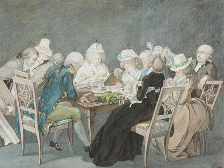 Wittumspalais Georg Melchior Kraus, Abendgesellschaft bei Anna Amalia, 1795