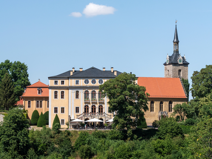 Schloss und Park Ettersburg Blick auf Schloss Ettersburg bei Weimar