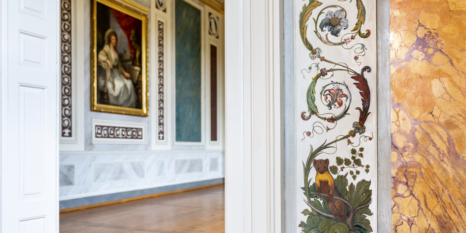 Römisches Haus Gelber Saal mit Arabeskenbändern