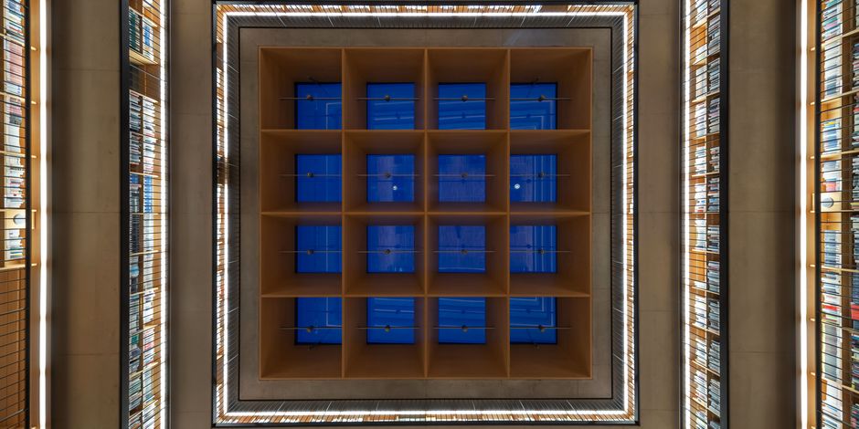 Herzogin Anna Amalia Bibliothek, Studienzentrum Decke des Büchekubus