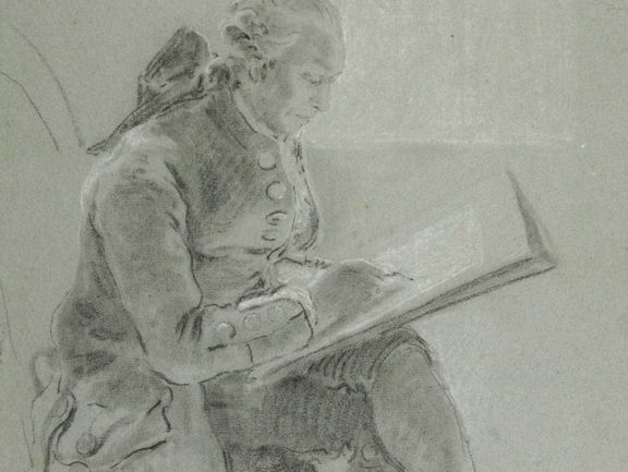 Graphische Sammlungen Georg Melchior Kraus, Der Zeichner, Mitte 1760er Jahre