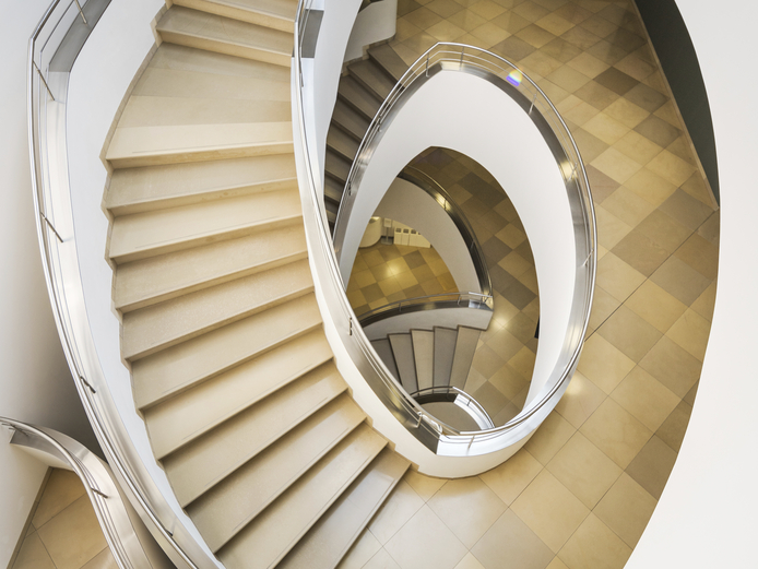 Goethe-Nationalmuseum, „Lebensfluten - Tatensturm" Treppenaufgang zur Dauerausstellung „Lebensfluten - Tatensturm"