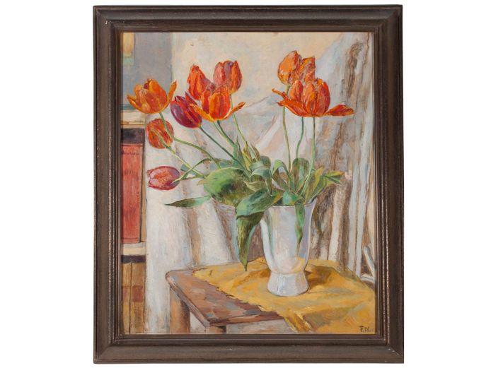 Fritz-Neuenhahn: Tulpenstilleben
